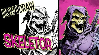 How to draw Skeletor from He-Man & The Masters of the Universe - Timelapse