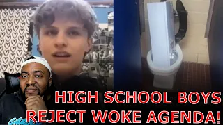High School Boys IMMEDIATELY TEAR DOWN Tampon Dispenser In Boys Bathroom As They REJECT New WOKE Law