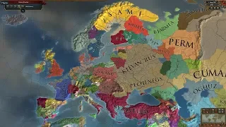 Europa Universalis 4 AI Timelapse - Extended Timeline + ССС Mods 1030-2500