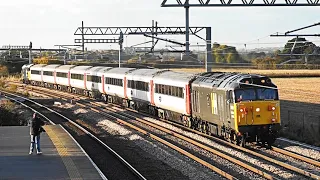 50 008 tnt 37 418, 1Z50, BLS, The Saltburn Alternative, Derby to Saltburn at Uleskelf. 22/10/2022