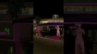 gta vice city | while jumping over bridge tommy escapes when the wooden lorry overturns and explodes