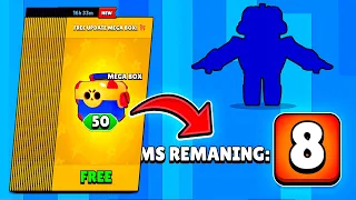 Opening 50 Free Update Mega Box🥳 - Brawl Stars