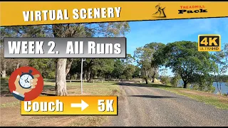 Couch To 5K Week 2 - All runs | Start Running | Virtual Scenery with Timer