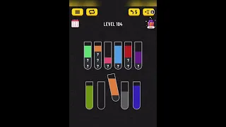 Water sort puzzle - Level 104 Easy - 2024