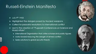 The Cold War: Russell-Einstein Manifesto