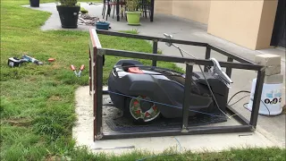 Garage abri robot tondeuse husqvarna ( tuto vidéo )