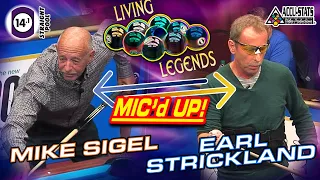 EPIC 14.1: Mike SIGEL vs Earl STRICKLAND - 2017 LIVING LEGENDS STRAIGHT POOL CHALLENGE