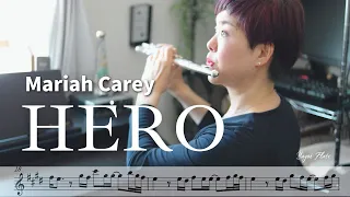 Hero - Mariah Carey | Flute Cover + flute sheet music