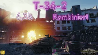 T-34-2 6,3k kombiniert [World of Tanks - Gameplay - Deutsch]
