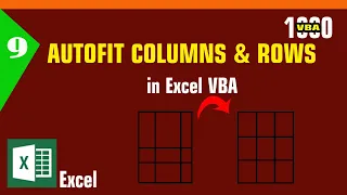 #9 - Autofit Rows & columns in Excel VBA | Excel VBA code | MsOffice Learning | Rows and Columns