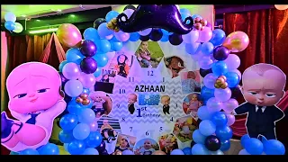 Boss Baby Theme |Azhan | Theme Birthday Party Organised by Royal Event Agency, Bareilly |