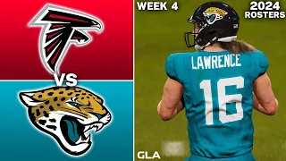 Falcons vs. Jaguars Simulation | Week 4 | Madden 24 Rosters PS5