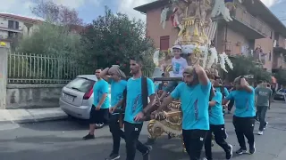 Festa Maria S.S. Annunziata Pedara 2022 (cereo À Paparedda)