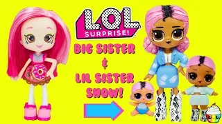 LOL Surprise DIY Big Sister Show Jet Set QT Big Sister & Lil Sister Custom Makeover