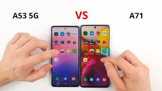 Samsung A53 vs A71 SPEED TEST