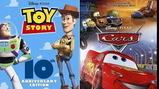 Double Feature DVD Opening to "Toy Story" (1995) and "Cars" (2006)
