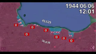 D-Day Invasion in 30 seconds using google earth