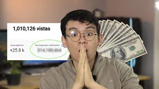 Cuánto Paga YOUTUBE por 1 MILLON DE VISTAS $$