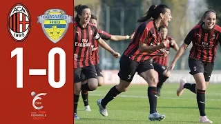 Highlights AC Milan 1-0 Tavagnacco - Matchday 4 - Women Serie A 2018/19