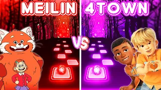 Turning Red Meilin Vs 4 Town | Nobody Like U - Tiles Hop EDM Rush!