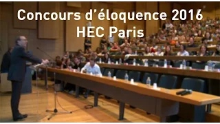 Finale du Concours d'éloquence 2016 - HEC Paris