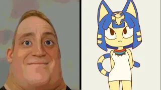 Mr Incredible Becoming Uncanny - Ankha version