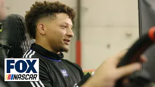 Patrick Mahomes takes on Clint Bowyer, Kyle Busch in iRacing | NASCAR ON FOX