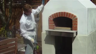 Plaster your own backyard pizza oven