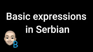 Complete Course Lesson 4 - Basic expressions ★ Learn Serbian  #serbian #srpski #teacherboko