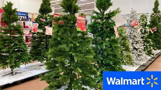 WALMART CHRISTMAS SHOP WITH ME CHRISTMAS DECORATIONS ORNAMENTS TREES SHOPPING STORE WALK THROUGH