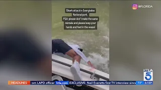 Shark pulls guy off boat in crazy Florida attack