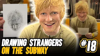 Drawing Ed Sheeran on the NYC subway *emotional reaction*