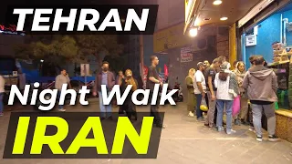 IRAN 2024 🇮🇷 - NightLife TEHRAN - Walking in Amazing City Center - incredible !!