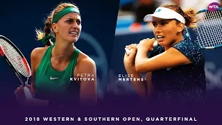 Petra Kvitova vs. Elise Mertens | Western & Southern Open Quarterfinals | WTA Highlights