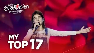 Junior Eurovision 2016 - Top 17