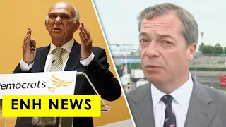 'You lost - get over it!' Nigel Farage explodes during epic Brexit rant at Sir Vince Cable