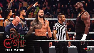 FULL MATCH - Roman Reigns & Usos vs. Omos - WWE CLASH AT THE CASTLE 2022