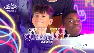 Spin The Questions (Part 2) - Meet the stars of Junior Eurovision 2022 - Yerevan, Armenia 🇦🇲