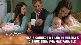 Triunfo do Amor - Maria conhece o filho de Helena e diz que será a mãe dele