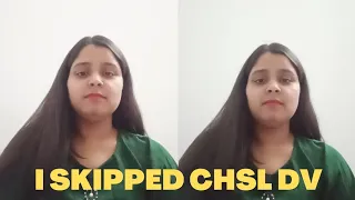 I skip SSC CHSL DV | Document verification