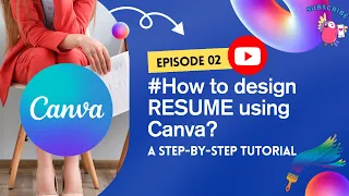 How to design RESUME or CV using Canva? Step by Step Tutorial. #Canva #howto #resume #howtomake #cv