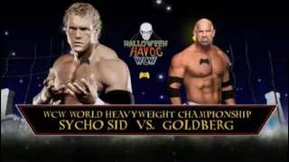 WWE2K22 Sid Vicious vs Goldberg WCW World Heavyweight Championship Hell In a Cell