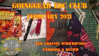 New Channel Subscription! Going Gear EDC Club - February 2021 - Unboxing & Review