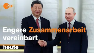 heute 19:00 Uhr v 21.03.23: Xi-Besuch bei Putin, Klimawandel-Folgen, Diskussion um E-Fuels (english)