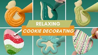 1 Hour of Soothing, Satisfying and Relaxing Cookie Decorating