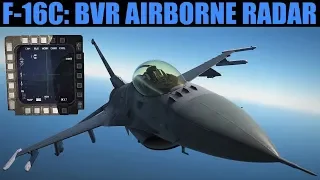 F-16C Viper: Air To Air BVR Radar Tutorial | DCS WORLD