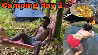 Camping day 2: trying to sh00t a fish in the River ft @DinDinOfficial46 @njnaturejamaica #asmr