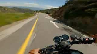 One Way Malibu Canyon POV Motorcycle Ride // Triumph Speed Twin 1200 [4K]