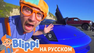 Блиппи изучает спортивные машины | Блиппи на Русском | Изучай этот Мир вместе с Блиппи | Blippi