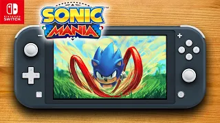 Sonic Mania Plus on Nintendo Switch Lite 4k Gameplay